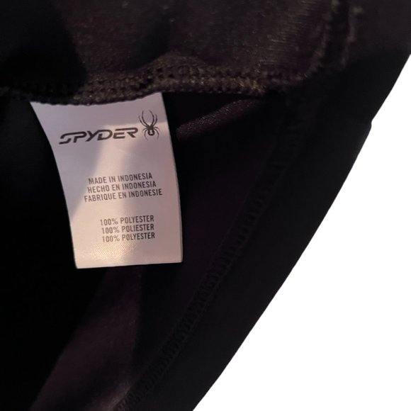 Boy's Spyder Performance Rashguard Long Sleeve Black‎ and Yellow Size Large - Picture 4 of 4